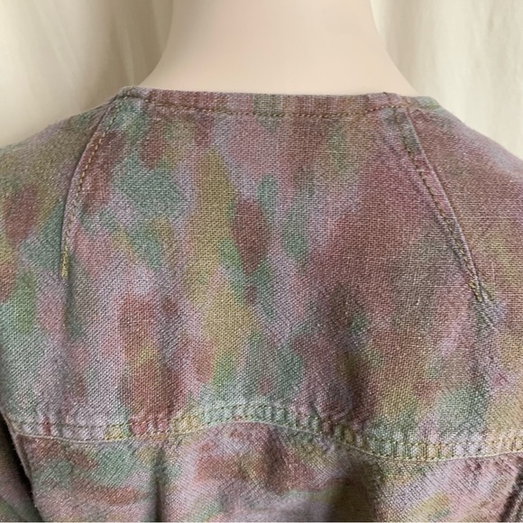 Isabel Marant Etoile earth toned tie dye linen viscose dress - Picture 14 of 16